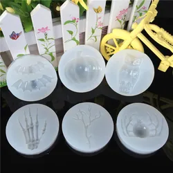 6 Unids / Set Halloween Molde de Silicona Murciélago Búho Cráneo Mano Muerta Rama Araña Resina Artesanía Diy Herramientas para la Joyería de Decoración 6 Unids / Set Halloween Molde de Silicona Murciélago Búho Cráneo Mano Muerta Rama Araña Resina Artesanía Diy Herramientas para la Joyería de Decoración
