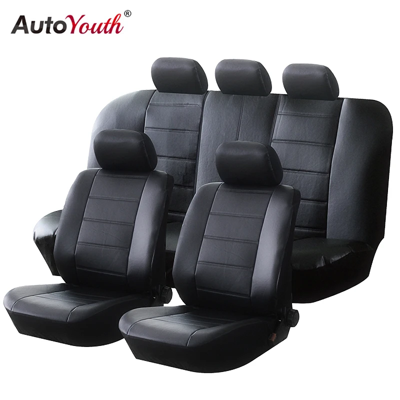 AUTOYOUTH-PU-Leather-Car-Seat-Covers-Universal-Full-Synthetic-Set-Full2-Seat-Covers-for-Toyota-Lada 