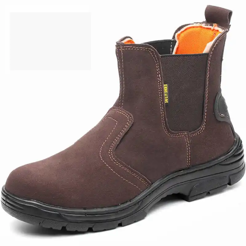 suede steel toe boots