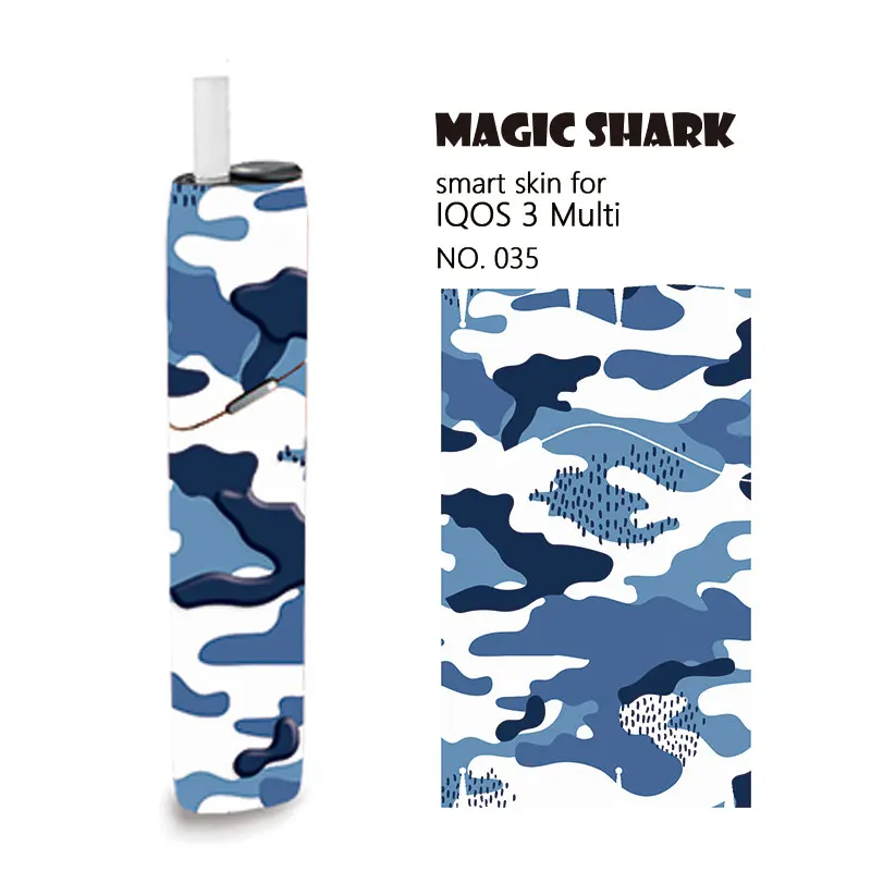 Новая наклейка Magic Shark военная камуфляжная для IQOS 3 Multi Skin IQOS3 прочная с несколькими