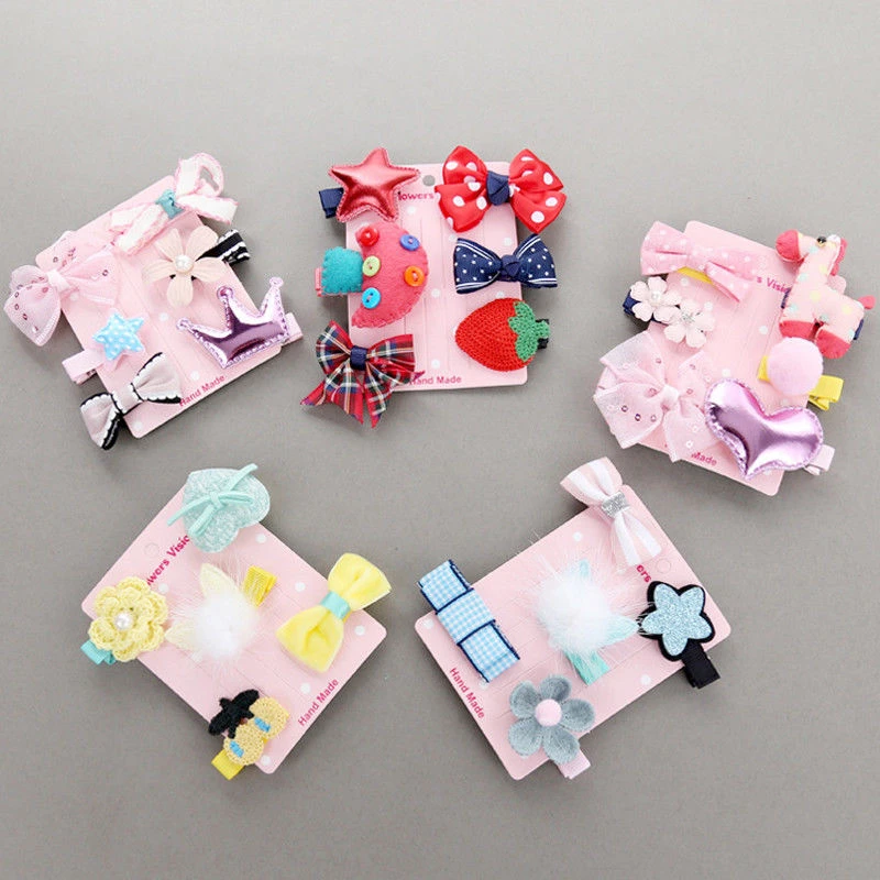 5pcs/Set Flowers Bowknot Hairpins Children Stars Cartoon Hair Clips Kids Girls Handmade 2017 New Barrettes Accessories Headwear цена 5pcs/Set Flowers Bowknot Hairpins Children Stars Cartoon Hair Clips Kids Girls Handmade 2017 New Barrettes Accessories Headwear цены онлайн