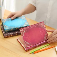 Европейский суд ретро блокнот B6 красивая бронзовая твердая поверхность блокнот 1 шт