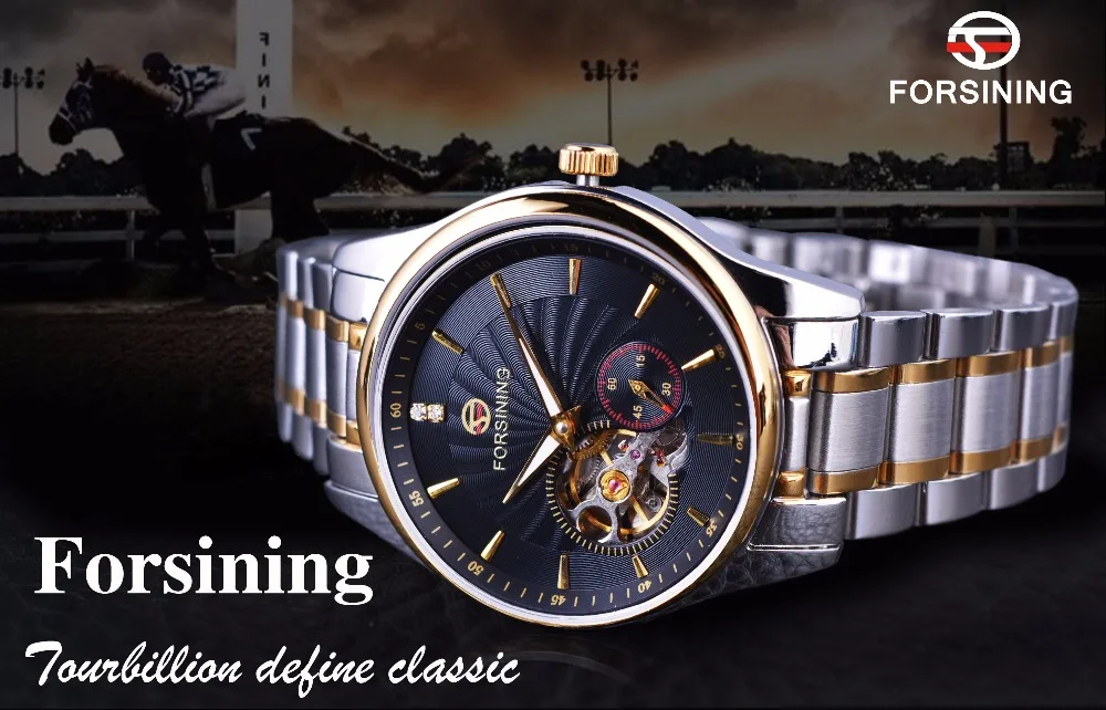 Forsining الكلاسيكية سلسلة الياقوت الكريستال tourbillion 316l ستانلس ستيل للرجال ووتش top ماركة فاخرة التلقائية الميكانيكية ووتش Forsining الكلاسيكية سلسلة الياقوت الكريستال tourbillion 316l ستانلس ستيل للرجال ووتش top ماركة فاخرة التلقائية الميكانيكية ووتش