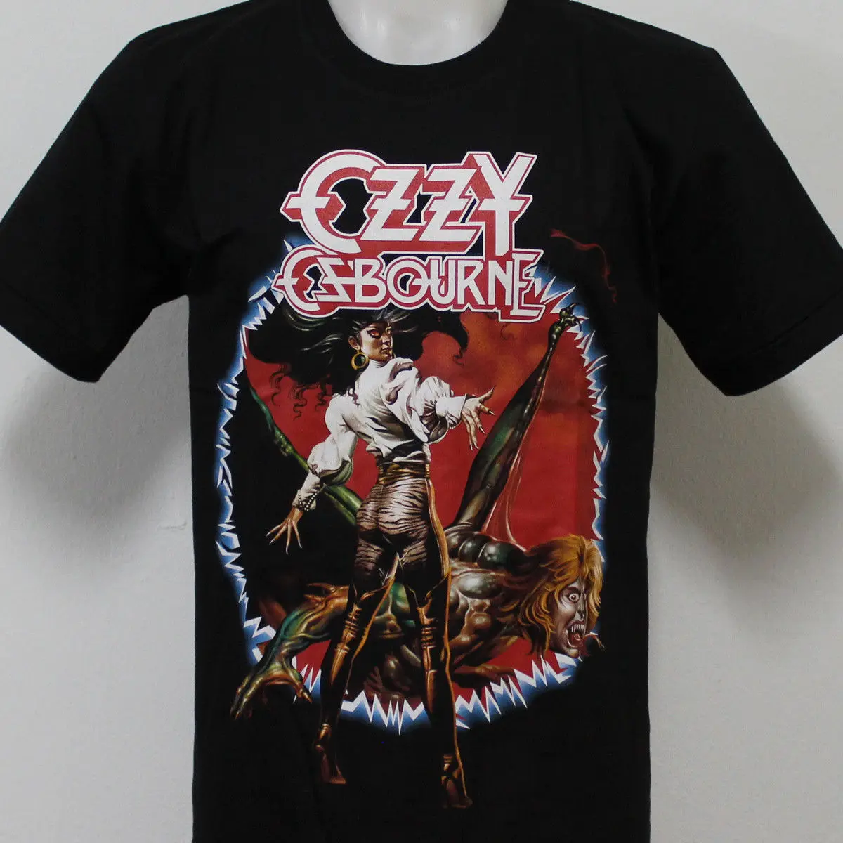 OZZY OSBOURNE конечной грех Футболка 100% хлопок Свободные Черный Для мужчин футболки Homme