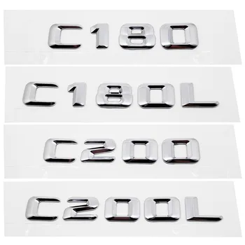 

For Mercedes Benz AMG C Class C180 C180L C200 C200L W203 W204 W205 GT Car Exterior Decals Metal Emblem Badge Car Rear Sticker