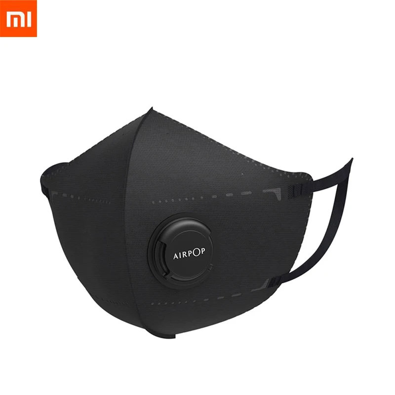 

2pcs Xiaomi Mijia Airpop Light 360 Degree Air Wear Face Mask PM2.5 Anti-haze Adjustable Double Protection Face Masks Black White