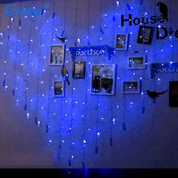 

Szvfun 2x1.5m LED Heart String Lights Photo Clip Flasher 220V Led String Wedding Decoration Christams Guirlande Lumineuse Indoor