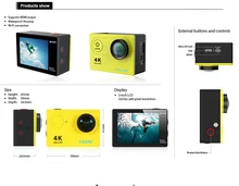 Original Action Camera EKEN H9R 1080p 60fps WiFi 170D Helmet Cam Underwater Go Pro Waterproof Sports Camera Gopro Camera Sjcam