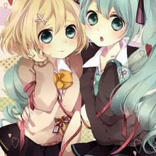 VOCALOID2 аниме Rin Miku 150*210 см односторонняя Стёганое одеяло крышка#37556