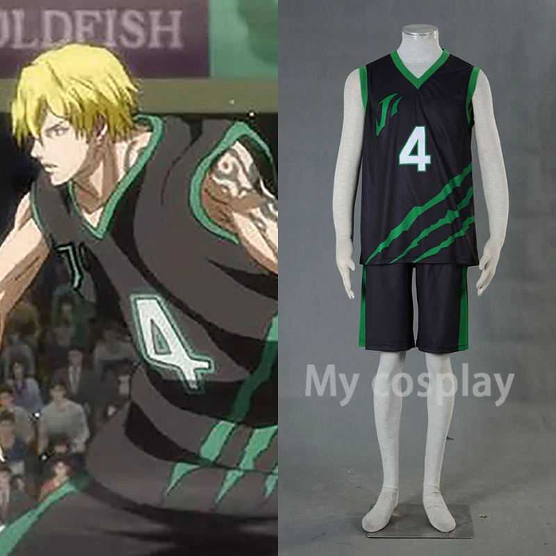 Форма футбольной команды Kuroko no Basket LAST GAME Jabberwock № 4 6 7 8 12 Nash Gold Jr баскетбольная