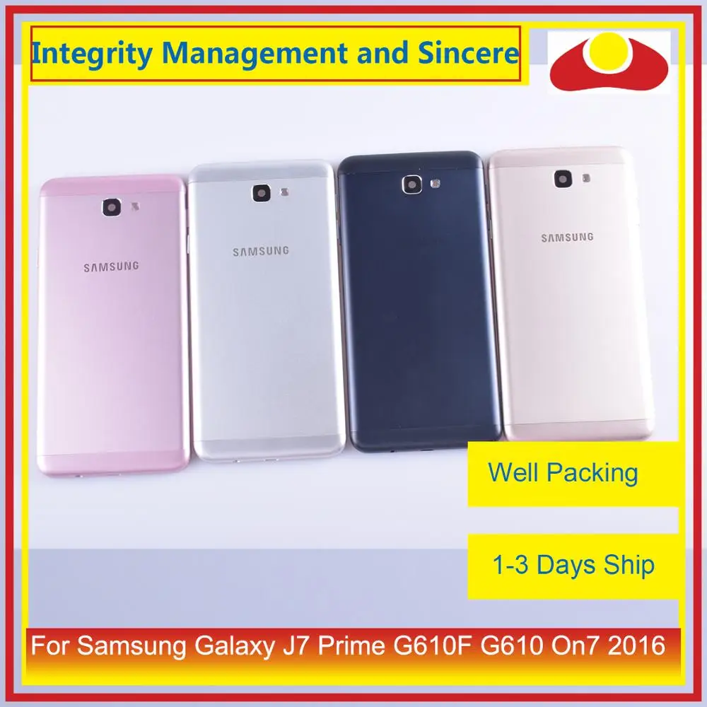 10 шт./лот для Samsung Galaxy J7 Prime G610F G610 On7 2016 корпус батарейный отсек задняя крышка