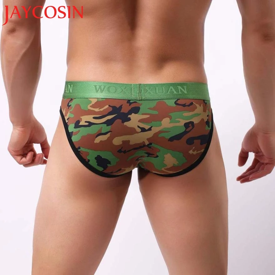 Мужские трусы брифы JAYCOSIN камуфляжное нижнее белье с принтом в подарок для мужчин