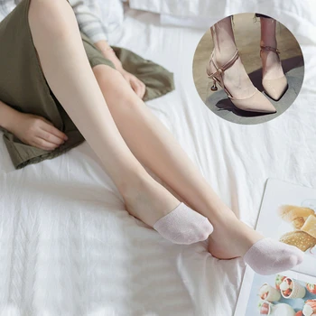 

1Pairs Female Half Foot Toe Cover Socks Forefoot Socks Invisible Breathable Boat Socks Summer Women Socks