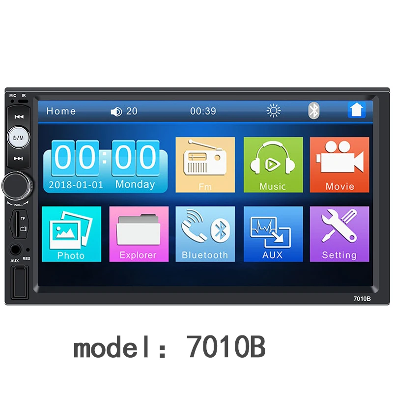 7 дюймовый сенсорный экран видео MP5 плеер автомобильный мультимедийный Авторадио