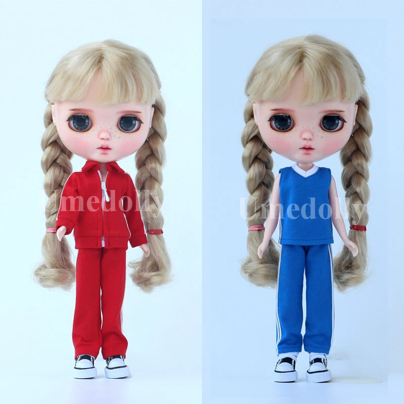 1 комплект Blyth Doll спортивная одежда жилет пальто брюки для среднего размера Holala