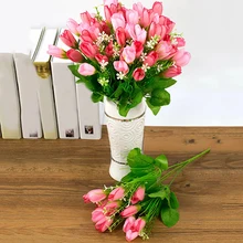 1 bouquet 15 heads fake magnolia bud artificial flower wedding party home decor store 48 - The Decor Store 1 bouquet 15 heads fake magnolia bud artificial flower wedding party home decor store 48 - The Decor Store