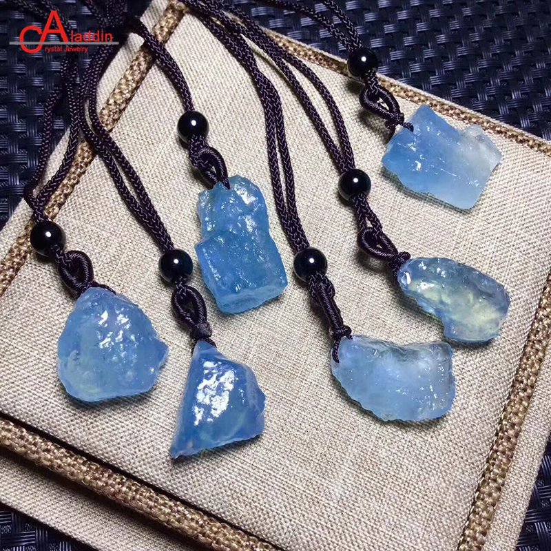 Aladdin Crystal 2019 Big Fashion Necklace Natural Aquamarin Original Pendant Citrin Amethysts raw Male Necklace gift for mother Aladdin Crystal 2019 Big Fashion Necklace Natural Aquamarin Original Pendant Citrin Amethysts raw Male Necklace gift for mother