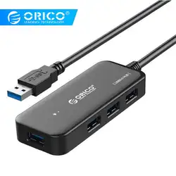 ORICO 4 порты и разъёмы USB 3,0 usb-хаб Высокое скорость 5 Гбит/с для телефона Android оконные рамы Linux портативных ПК Apple Macbook Air планшеты