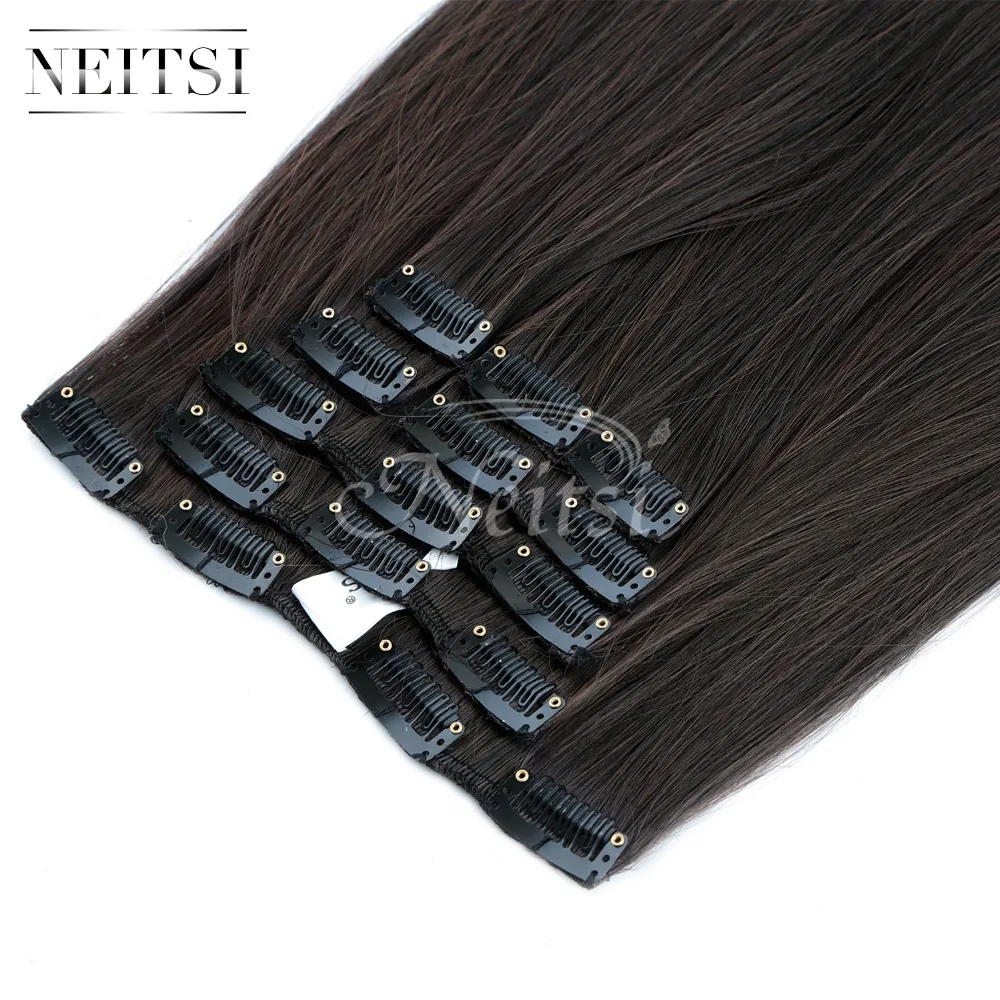 Neitsi 22 ''7 шт./компл. Прямой зажим для наращивания синтетических волос 2