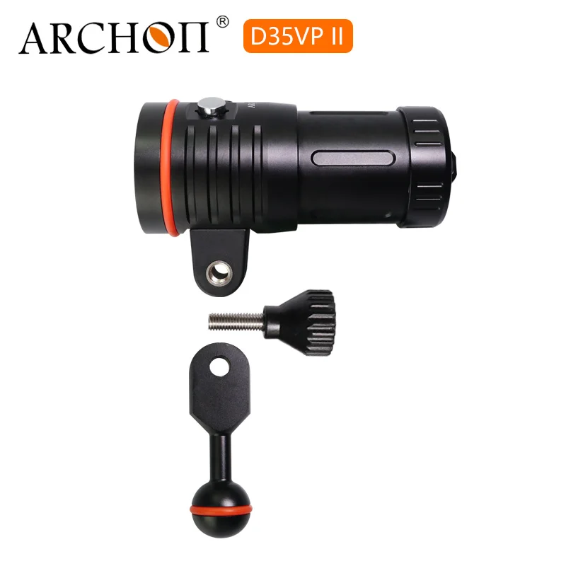 ARCHON D35VP II W41VP Дайвинг видео светильник 4* CREE XM-L2 Макс 2600 люмен погружной фонарь 100 м подводный Точечный светильник с зарядным устройством