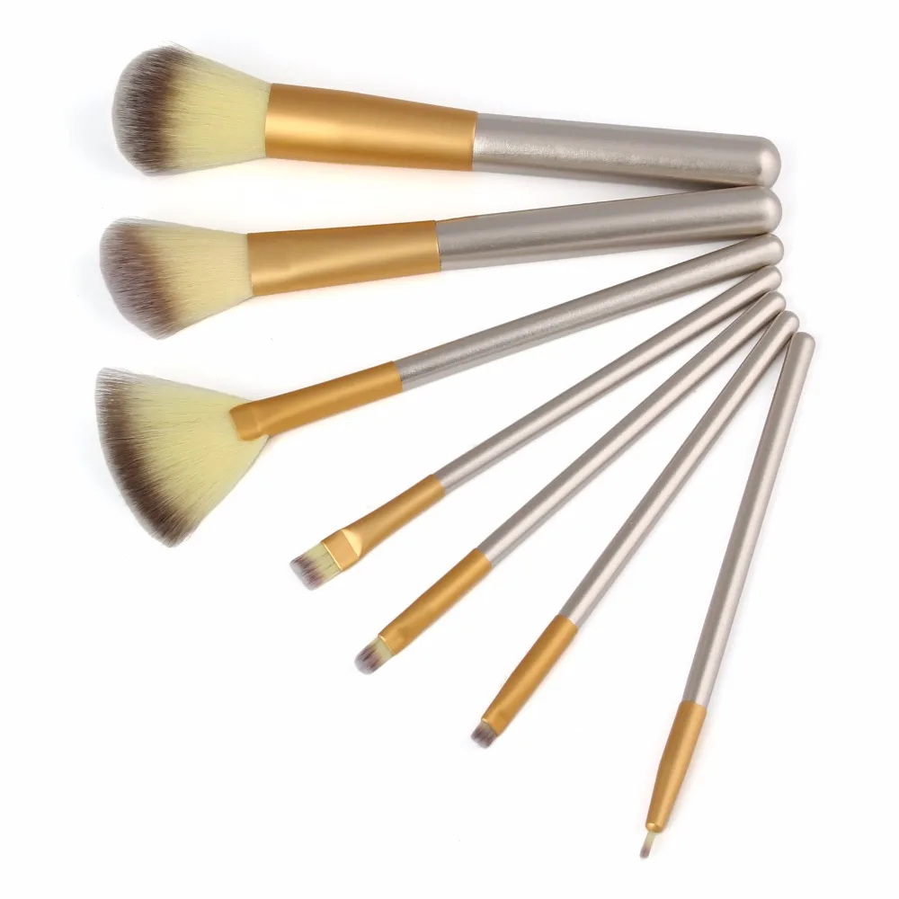 Classic Makeup Brushes Foundation Eyebrow Eyeliner Blush Cosmetic Concealer Champagne Make Up Brushes Tools pincel maquiagem (5)