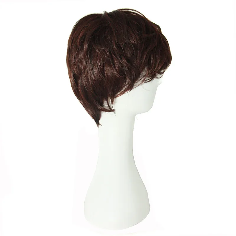 MapofBeauty 10 &quotКороткие вьющиеся каштановые парики Смешанные коричневые поддельные