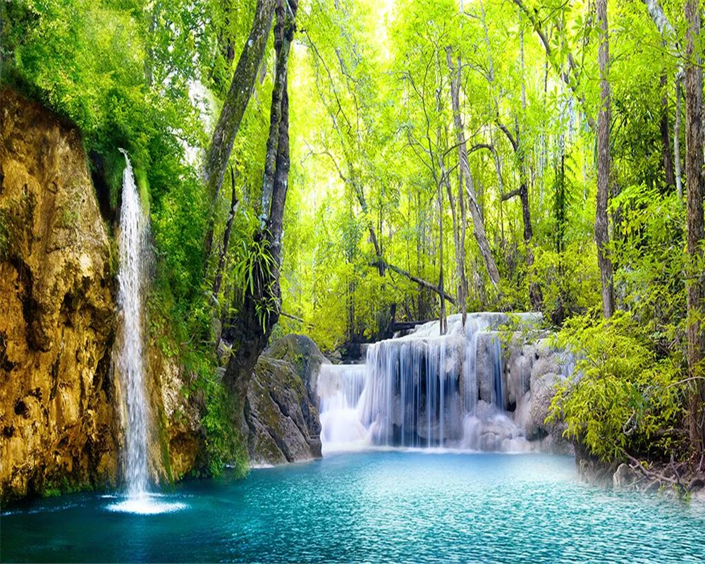 

Beibehang Customized Large Any 3D Wallpaper HD Falls Scenery Live Room TV Wall Wallpaper paisaje wallpaper paper 3d papel tapiz