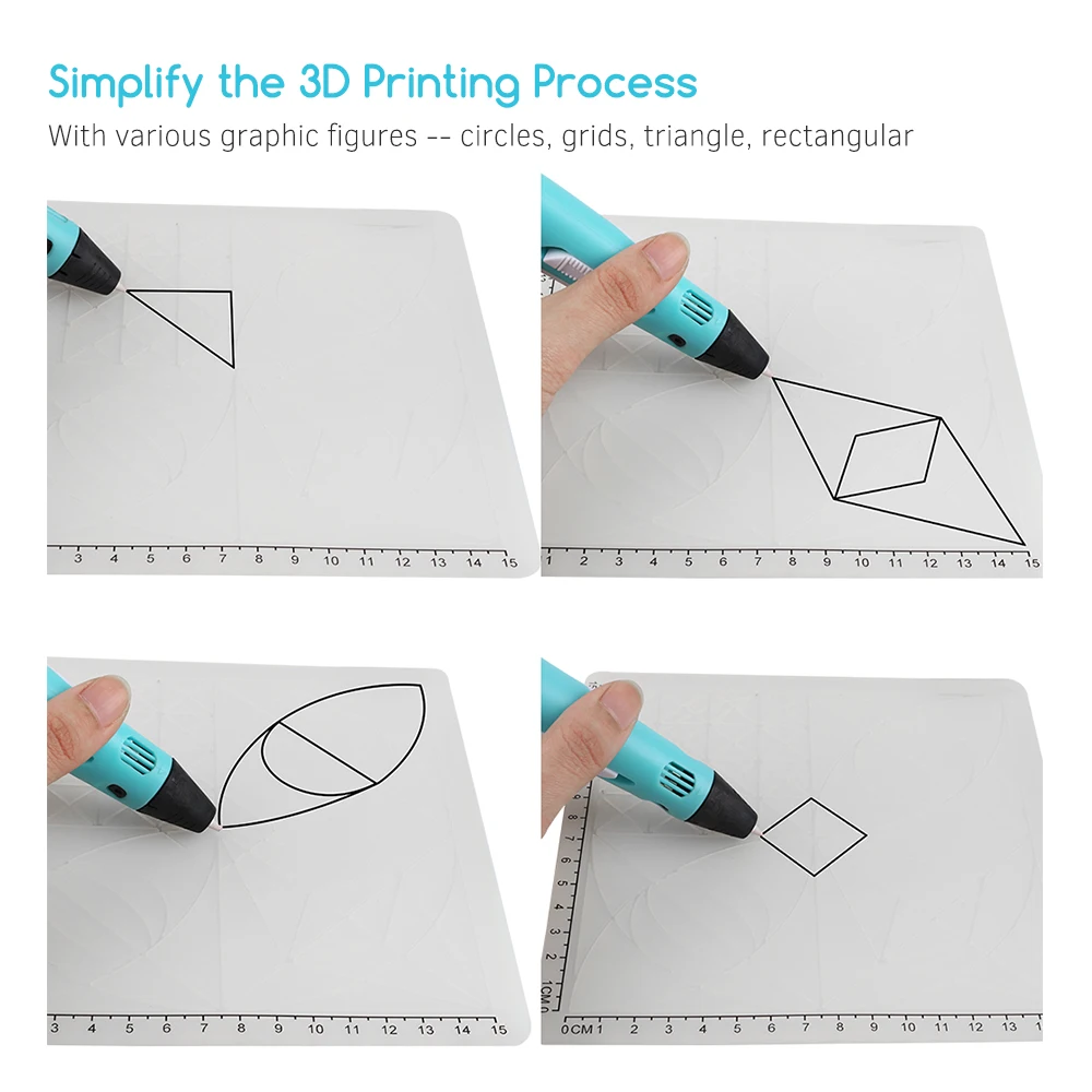 4 шт. шаблоны для 3D печати на пальцах|3D ручки| |
