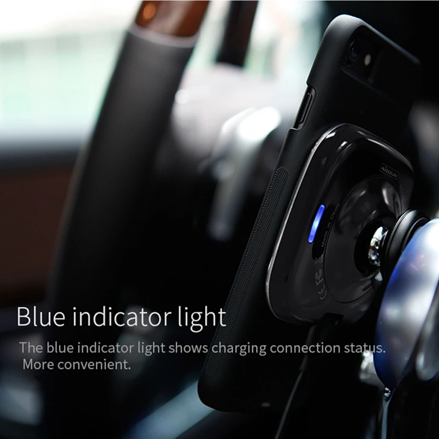 NILLKIN Enhance автомобильное беспроводное зарядное устройство держатель Qi магнитный держатель на вентиляционное отверстие для samsung S9 S8 S7 S7 Edge для iPhone 6S 7 8 8 Plus