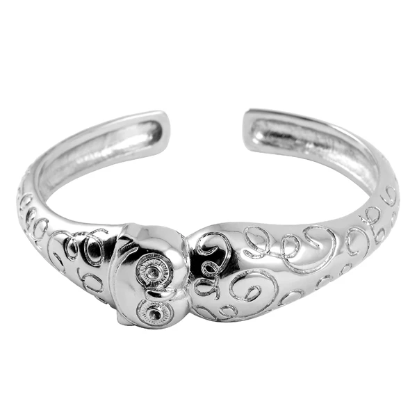 Fusamk Hip Hop Titanium Steel Double Chain Link Bracelet,8.0inches