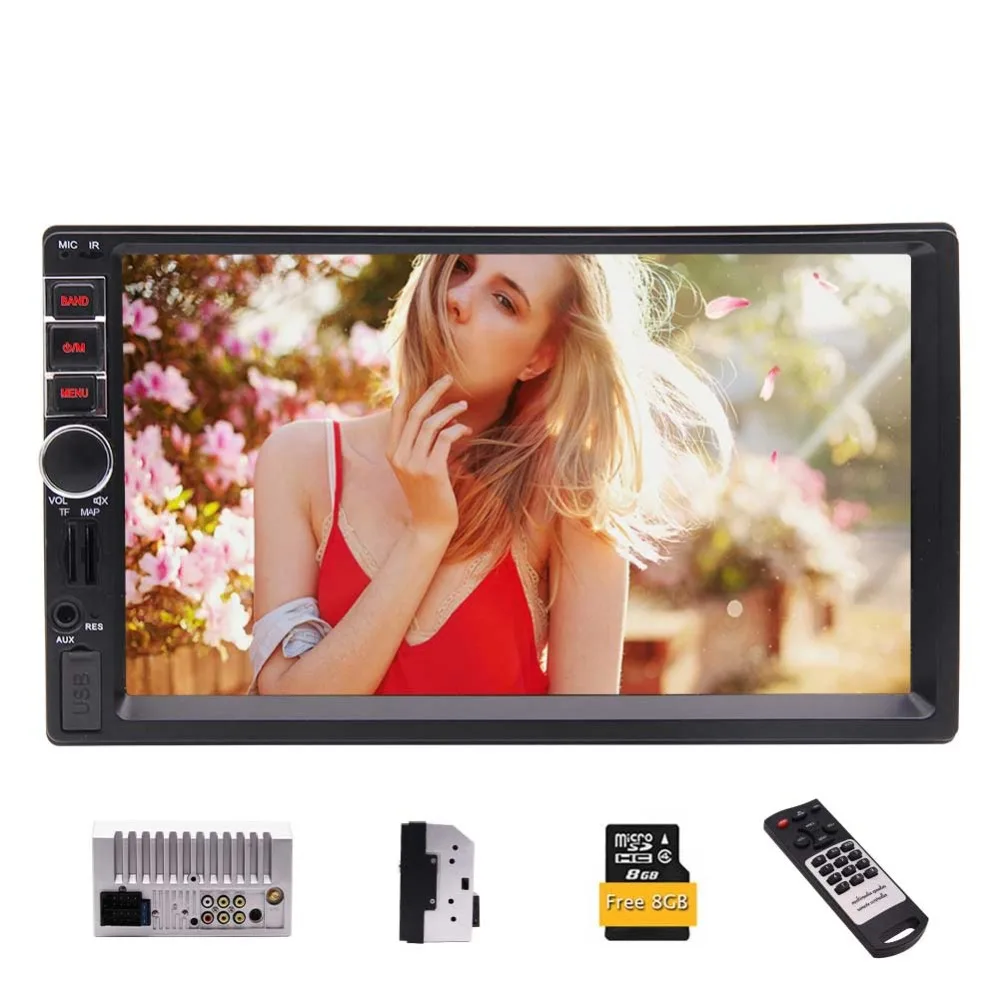 

2 DIN Capacitive Touchscreen Car MP5 Player Autoradio Bluetooth Handsfree in Dash GPS Navigation Head Unit FM Radio Recever
