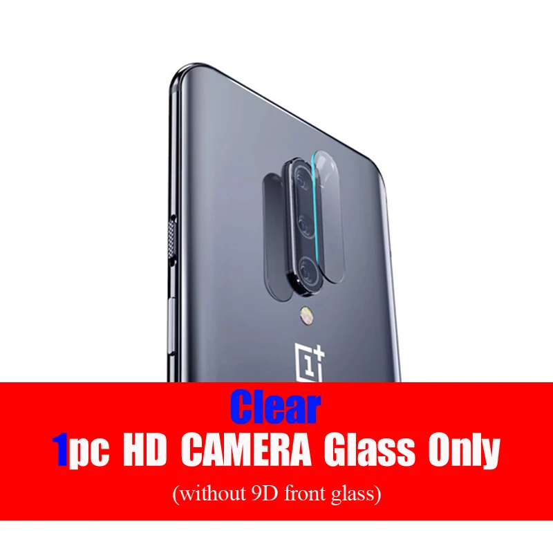 9D стекло для Oneplus 7 Pro Чехол на One Plus 7 7T стекло закаленное Объектив камеры защита экрана на Oneplus 7T Pro Полное покрытие пленка - Цвет: 1Pc Camera Film Only