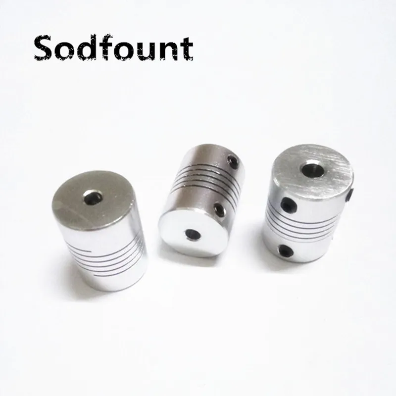

100pcs CNC Motor Jaw Shaft Coupler Flexible Coupling OD 19x25mm D19L25 wholesale Dropshipping 3/4/ 5/6/6.35/8/9.5/10mm