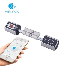 We lock fingerprint door lock moblie remote control lock for smart door lock
