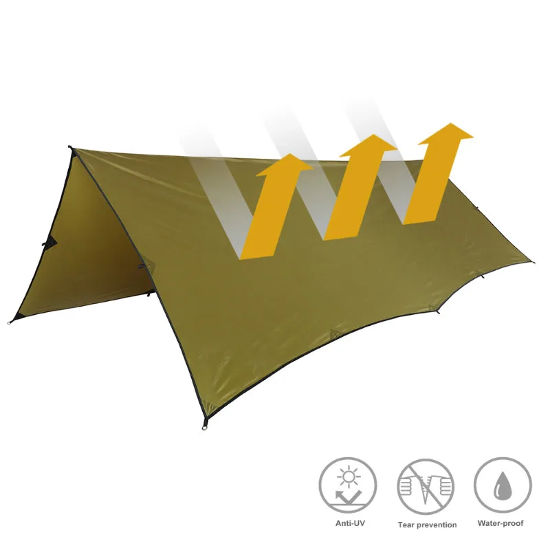 Hot Product  OneTigris 210T Polyester Sun Shelter 3x4m Compact Versatile Durable Backpacking Tarpaulin Beach Ten