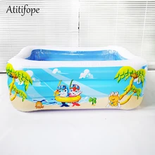 Надувной для плавания центр семья Lounge бассейн животных дети прямоугольные 3 кольца детский летний воды играть плавание