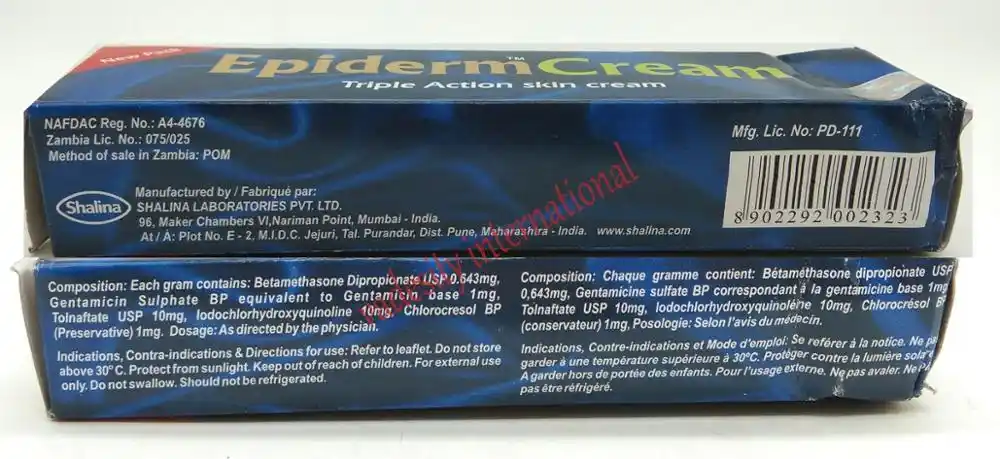 Epiderm Cream Triple Action Skin Cream 30g Snack Food Box Food Wrapfood Website Aliexpress