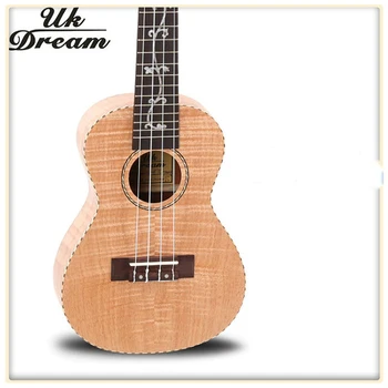 

Acoustic Guitar 23 Inch Small 4 Strings Full Okoume Tiger Classical Ukulele Guitar 18 Frets Musical Stringed Instruments UC-B7D