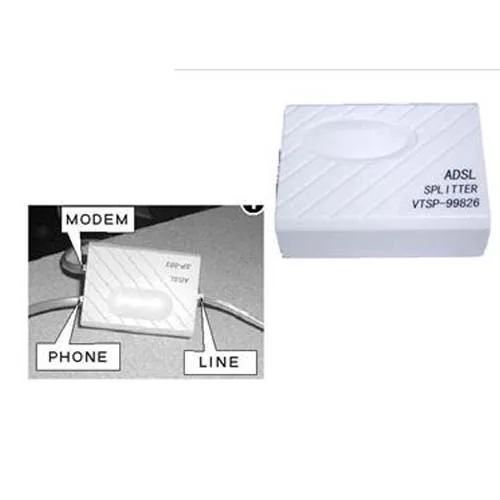ADSL широкополосный модем телефонный линейный Сплиттер фильтр RJ11 RJ45 адаптер белый