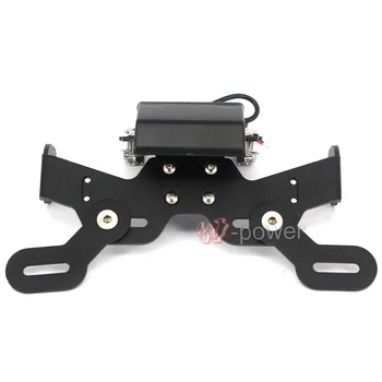 

For YAMAHA MT09 FZ9 MT-09 FZ-09 14-15 Motorcycle Fender Eliminator Registration Plate Bracket License Plate Holder LED Light