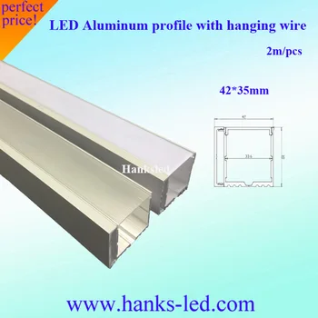 

New style led aluminum channel for double strip light 10pcs 2m