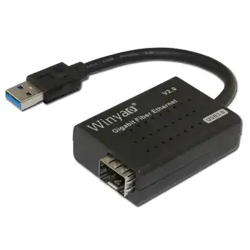 Winyao USB1000F USB3.0 To SFP 1000M Gigabit Fiber NIC Ethernet Network Card for PC Notebook rtl8153 chipset For media converter