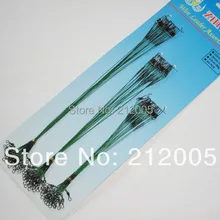 Высокое качество 60 шт Упаковка, нержавеющая сталь проволочный вдеватель зеленого и белого цвета, леска