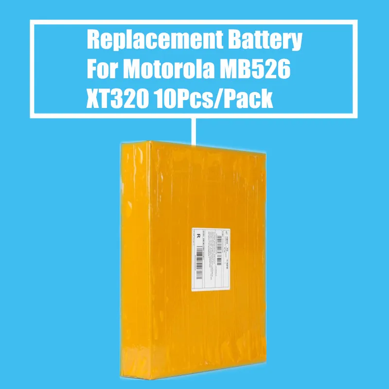 10 штук упак. 1650 мАч запасная батарея для Motorola MB525 + MB526 MB855 XT320 XT535 XT760 высокое