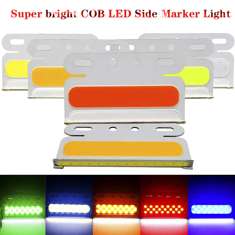 

24V COB Side Marker Light Car truck trailer caravan width light turn signal fog light indicator Tail Lights