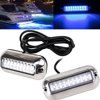 

50W stainless steel 27LED Boat Transom Light Waterproof Decorative Boat Light Bar Underwater LED Light Signal light Wholesale
