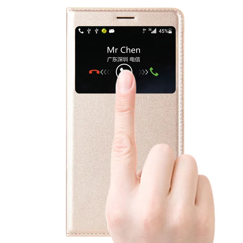 7 видов цветов новинка умный чехол для Huawei Mate S сна флип 5 '' окошко просмотра|phone