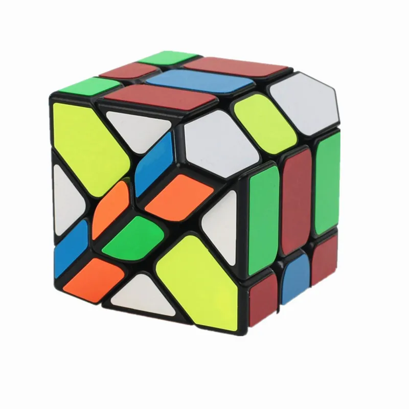 Yongjun Magic Cube YJ8318 3x3x3 Скорость куб странной формы край переключение наклейки в форме