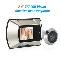 Визуальный монитор 2,4 "TFT lcd дверной глазок беспроводной зритель камера цифровой электрический глазок дверной звонок монитор