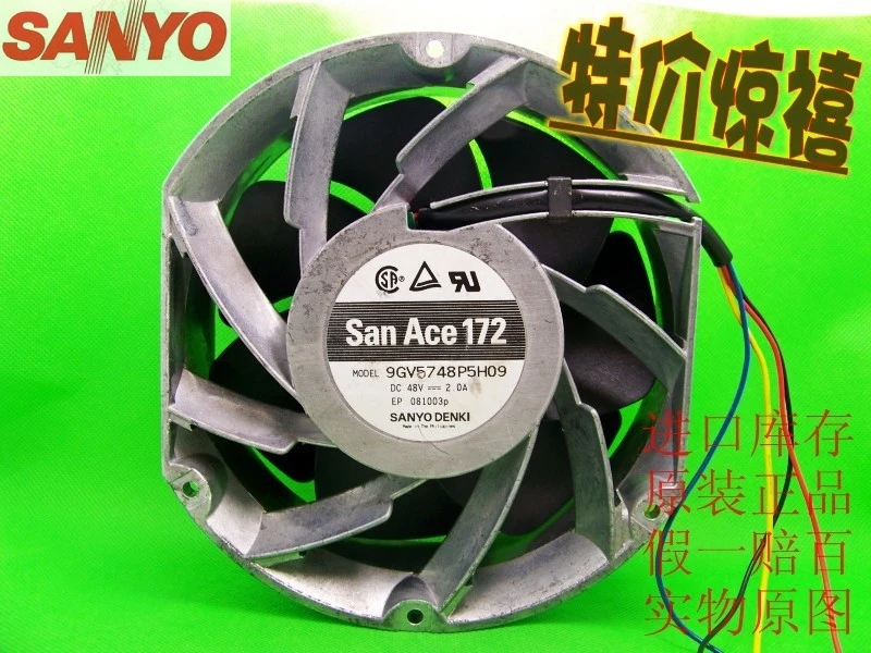 Вентилятор охлаждения сервера питания для Sanyo 17251 17 см 9GV5748P5H09 48 В 2.0A.|cooling fan|server